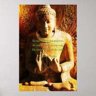Ingen räddar oss, utan själva buddha-offerten Post Poster