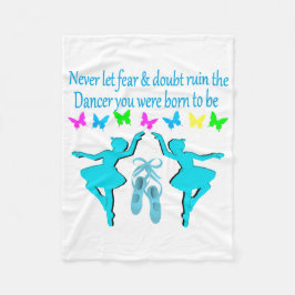 INGEN RÄDSLA BARA FAITH BALLERINA FLEECEFILT