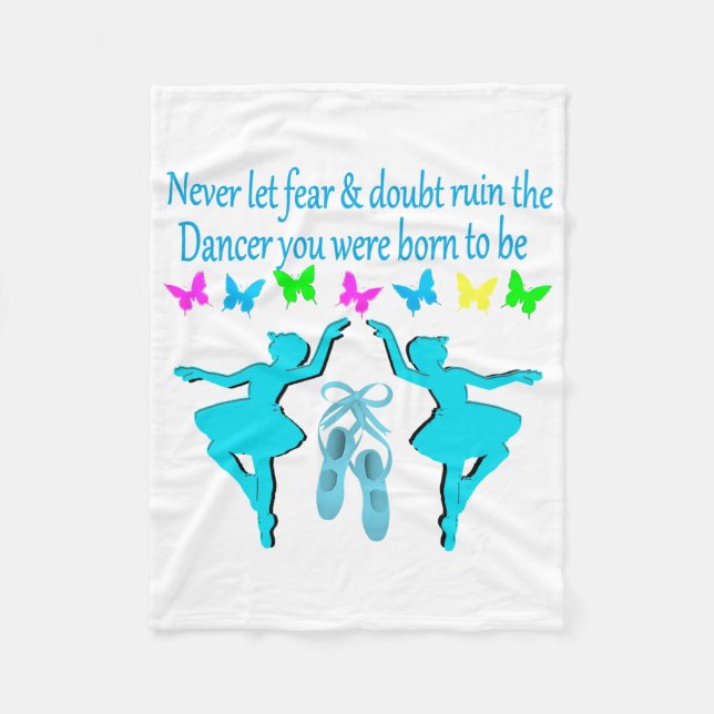 INGEN RÄDSLA BARA FAITH BALLERINA FLEECEFILT (Framsidan)