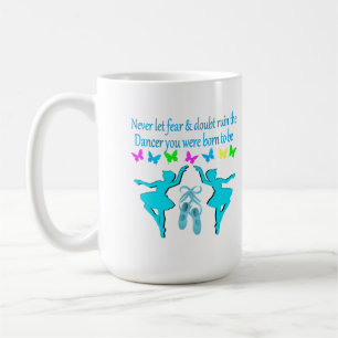 INGEN RÄDSLA BARA FAITH BALLERINA KAFFEMUGG