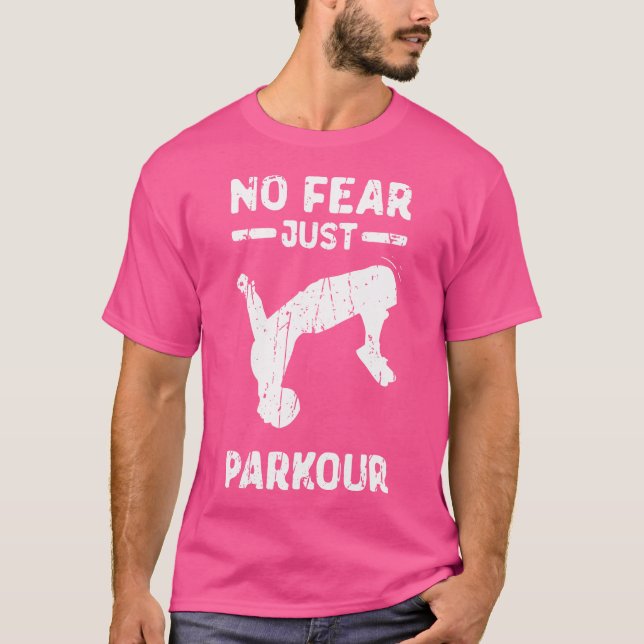 Ingen Rädsla Bara Parkour - Parkour T Shirt (Framsida)