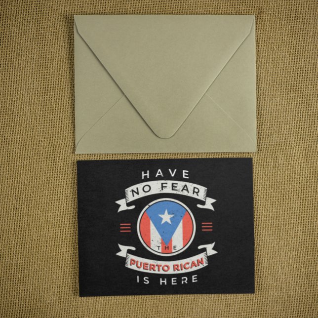Ingen rädsla för att Puerto Rican är här. Vykort (Have No Fear The Puerto Rican Is Here Funny Quote Postcard)