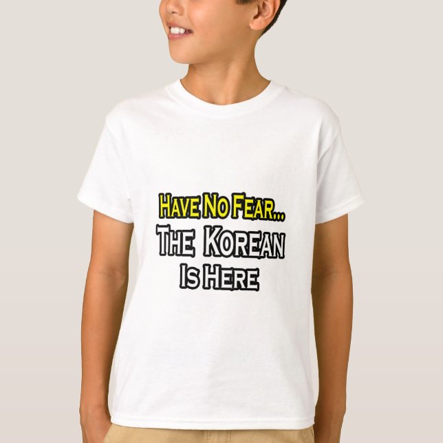 Ingen rädsla... koreanska är här. tröja (Framsida)