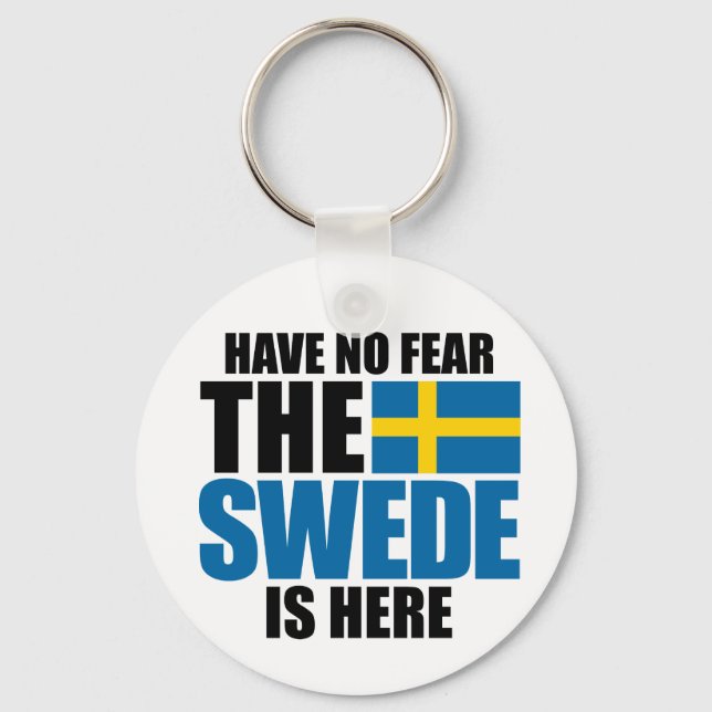 Ingen rädsla, svansen är här nyckelring (Framsida)