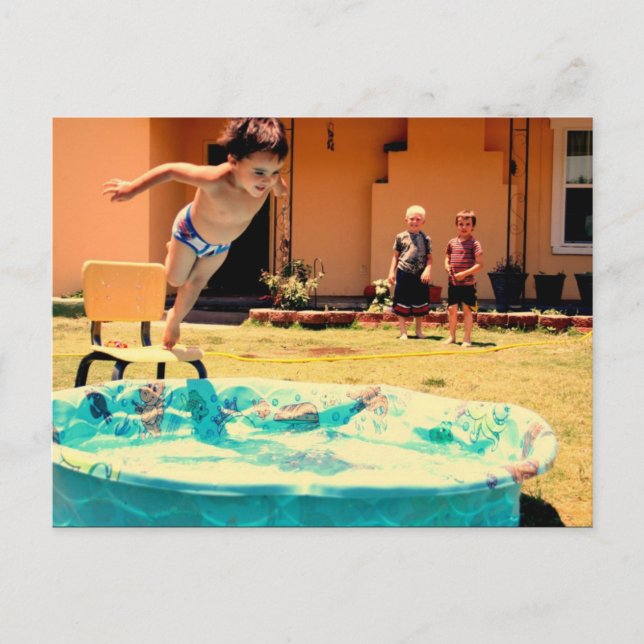 Ingen rädsla vykort (Framsida)