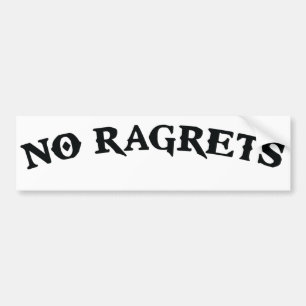 Ingen Ragrets Mispelled ångertatuering Bildekal