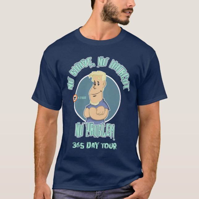 ingen rakning, ingen frisyr, inget problem t shirt (Framsida)