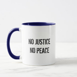 Ingen rättvisa ingen fred Kaffe mugg