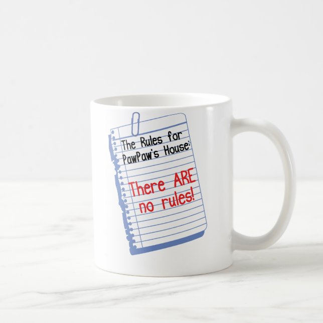 Ingen regler på pawPaws hus Kaffemugg (Höger)