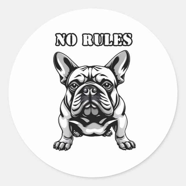 Ingen Regler Runt Klistermärke (Framsida)