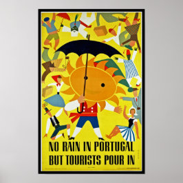 Ingen regn i Portugal~, men turistbuss i Portugal Poster