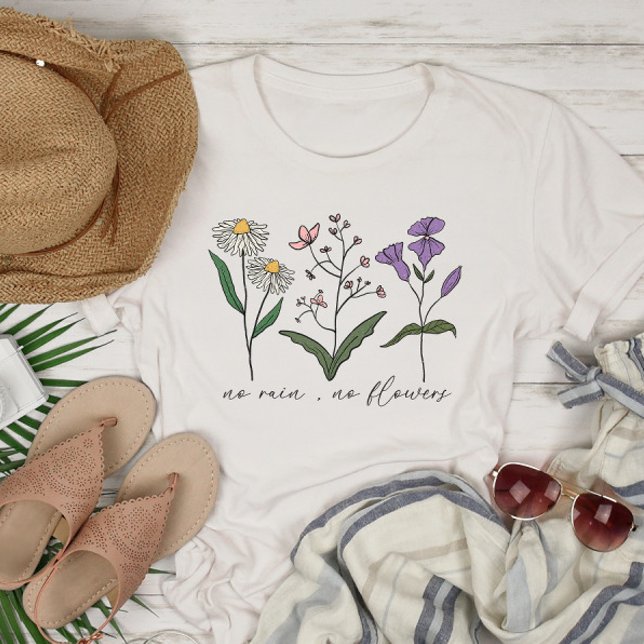 Ingen regn, inga blommor, inspiration t shirt (Skapare uppladdad)
