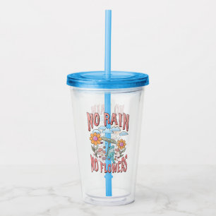 "Ingen regn, inga blommor" Inspirationell Blommi Take Away Mugg