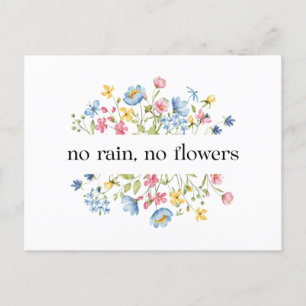 Ingen regn, inga blommor vykort