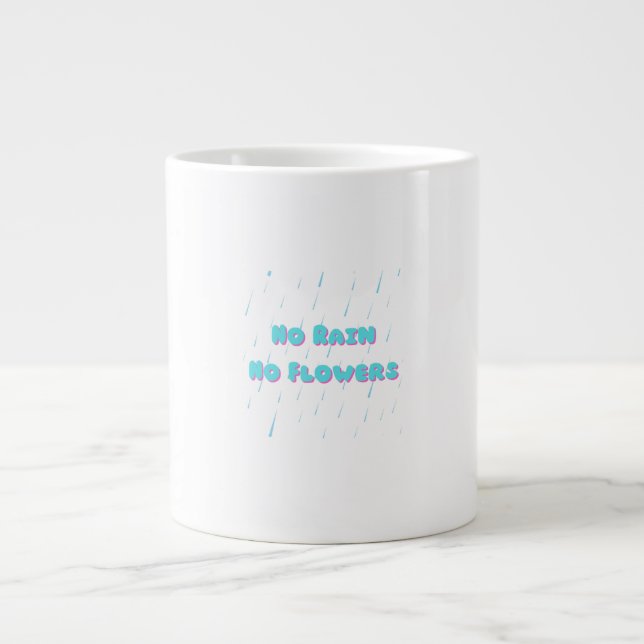Ingen regn utan blommor Aestesicitat Jumbo Mugg (Framsidan)