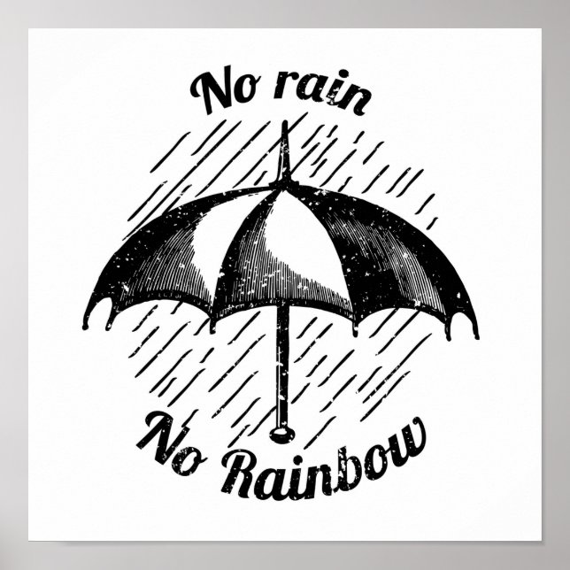Ingen regn utan regnbåge poster (Framsidan)