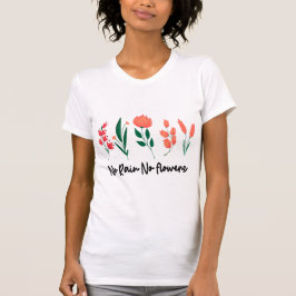 Ingen regnmängd Blommor Wildblommes Blommigt Plant T Shirt