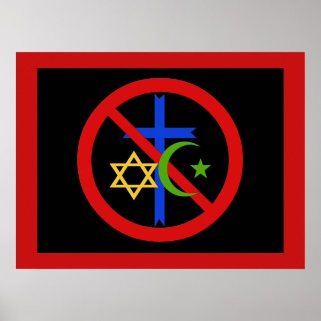 Ingen religion poster (Framsidan)