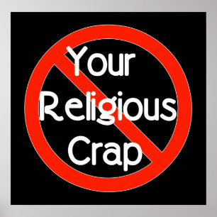 Ingen Religiösa Crap Poster