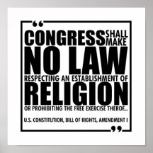 Ingen Religiösa-lag Poster