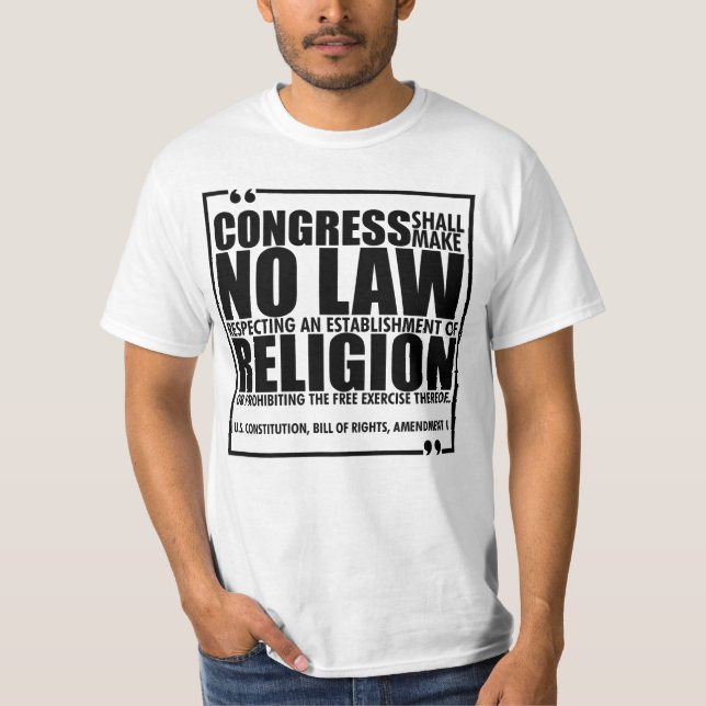 Ingen Religiösa Law T-Shirt (Framsida)