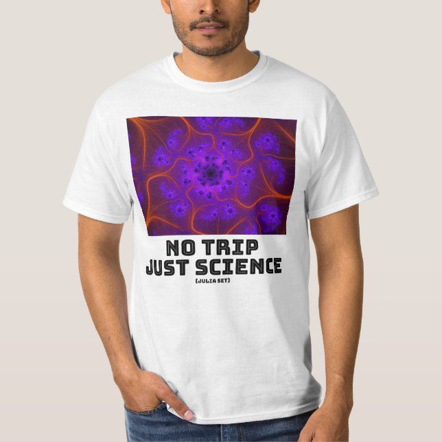 Ingen Resa Just Science Mandelbrot Julia Set Fract T Shirt (Framsida)
