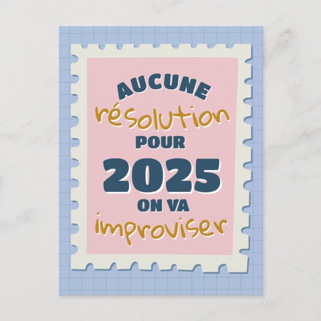 Ingen resolution i år vykort (Framsida)