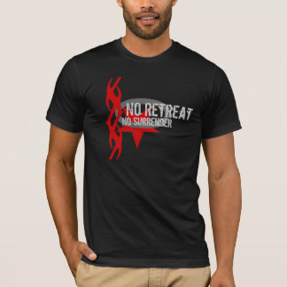 Ingen reträtt tee shirt