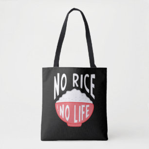 Ingen Ris utan Life Asian Ris Bowl Beroende Tygkasse