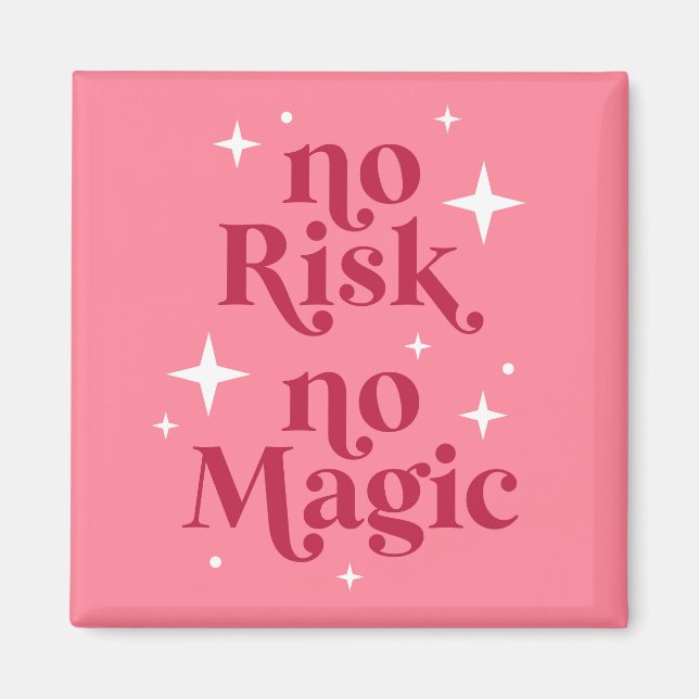 Ingen risk för magisk Rosa Magnet (Framsidan)