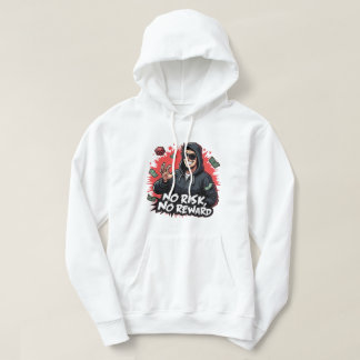Ingen risk för Tecknad av bakåtriktad gangsta Dice Hoodie