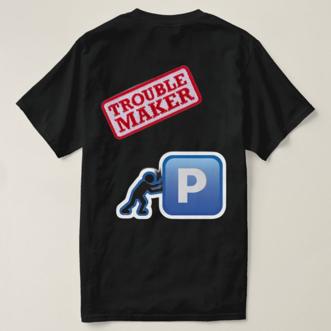 Ingen risk, ingen berättelse T-Shirt anpassad. (Design baksida)