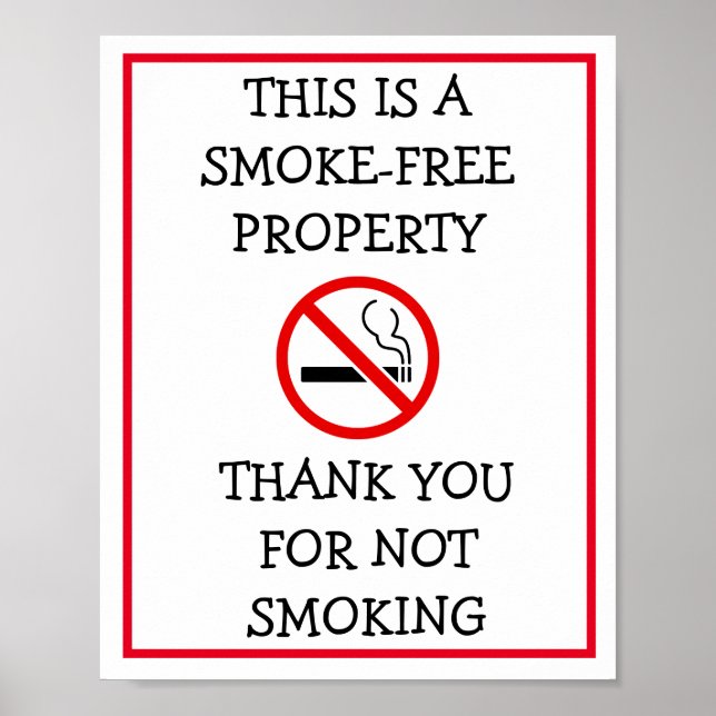 Ingen rök i den här Byggnaden, signera Poster (Framsidan)