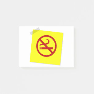Ingen rök post-it block