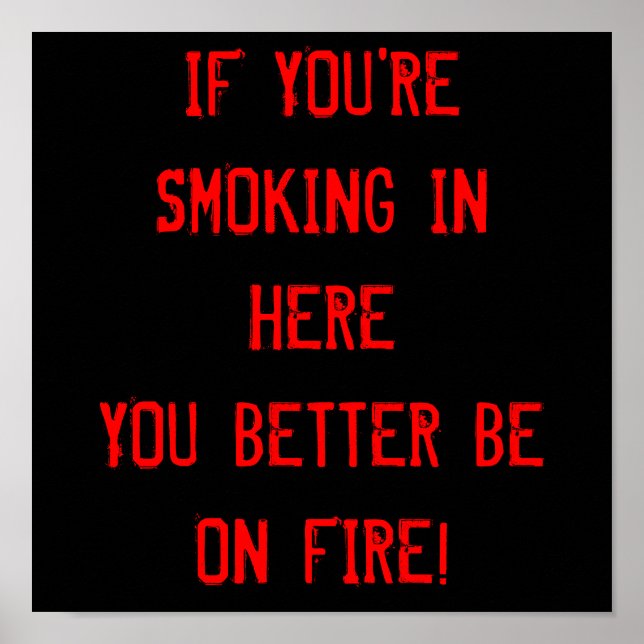 Ingen rök poster (Framsidan)