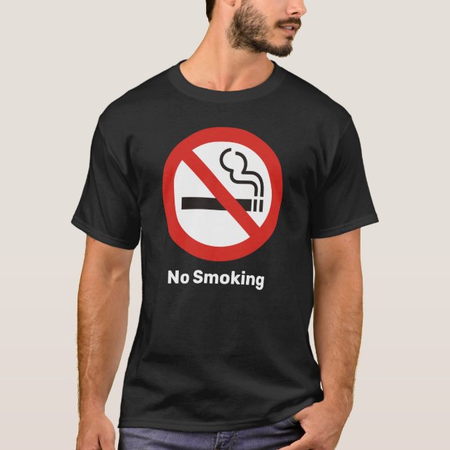 Ingen rökning T-Shirt (Framsida)