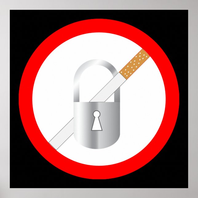 Ingen röksymbol poster (Framsidan)