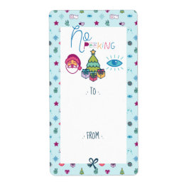 Ingen Roligt till jul Emoji till och från jul Fraktsedel