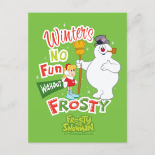 Ingen Roligt utan Frosty i Snögubbe™ Helg Vykort