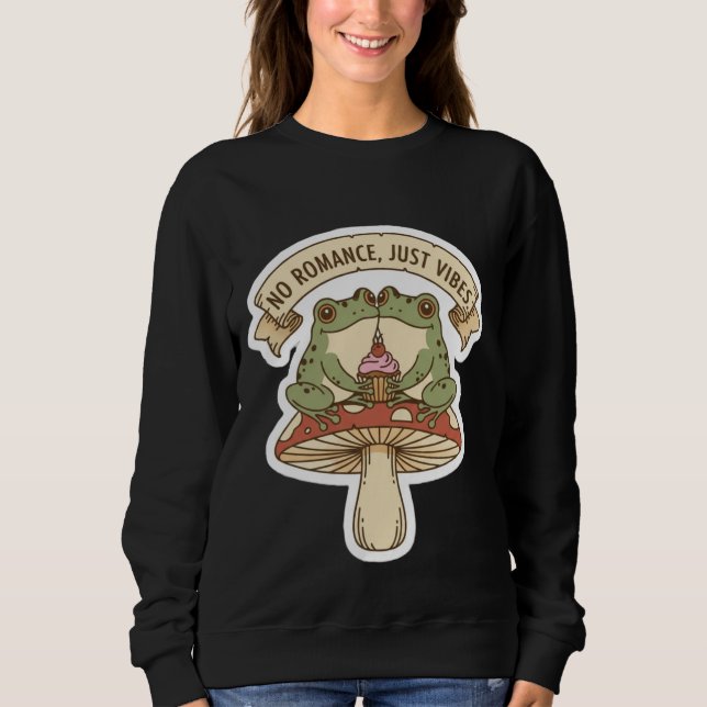 Ingen romans, bara vibbar | Söt svampkärna med gro T Shirt (Framsida)