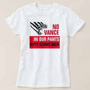 Ingen röst i vår Byxor Cat Klo Vote Kamala T Shirt
