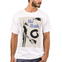 Ingen Rush Slogan Abstrakt T-Shirt Personalize