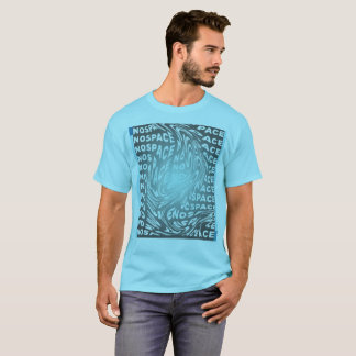 Ingen rymd typografi konst t shirt