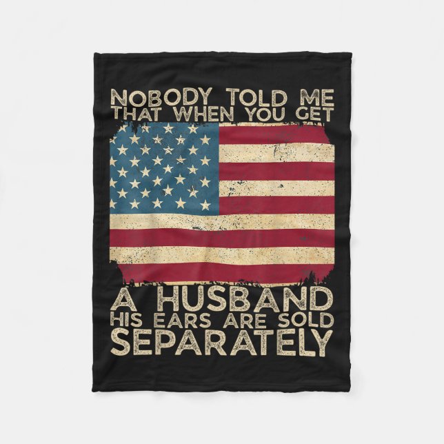 Ingen sa till mig att när du får en Make, så var h Fleecefilt (Framsidan)