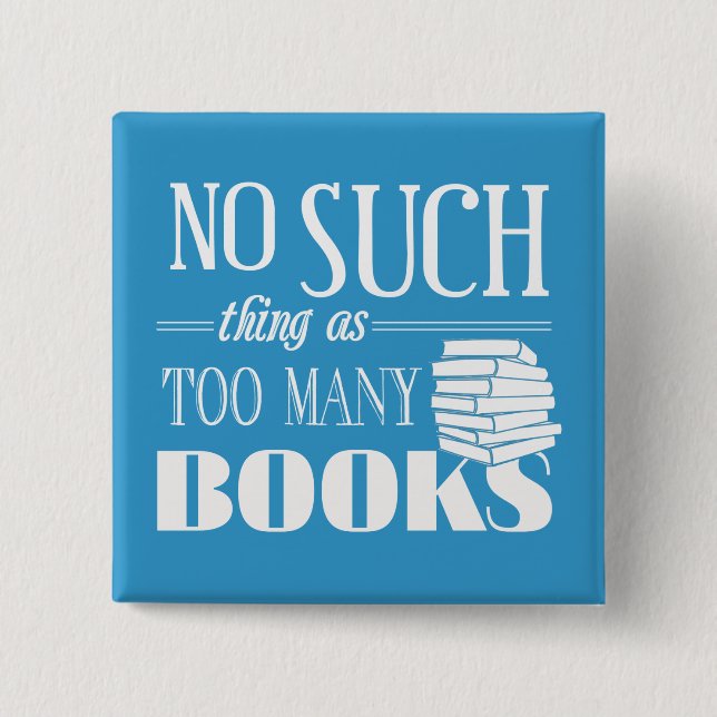 Ingen sådan Sak som för mycket Bokar Knapp (Framsida)