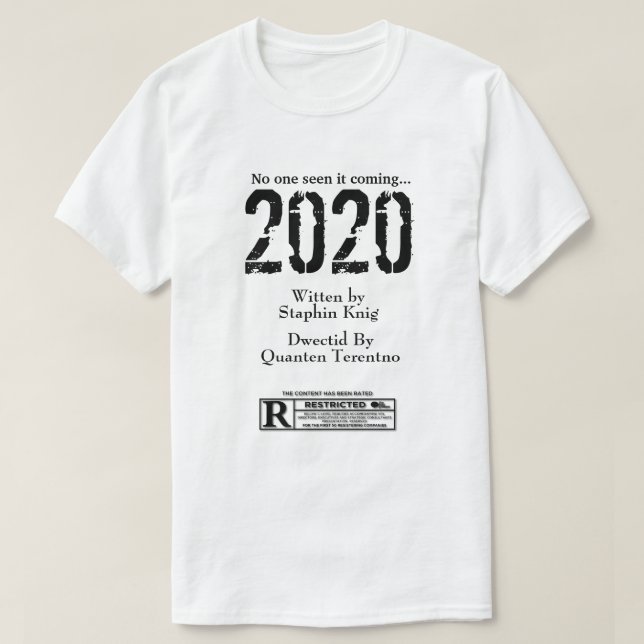 Ingen såg det komma 2020-filmskedet t shirt (Design framsida)