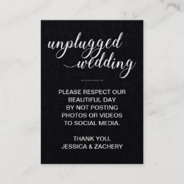 Ingen sändning till Social Media White på Black Br Placeringskort