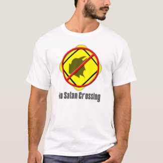 Ingen Satan korsning Tee Shirt