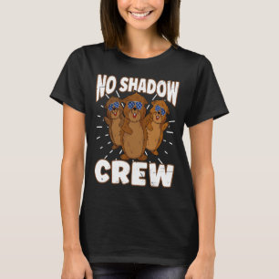Ingen Shadow Crew Groundhog American Flagga Ground T Shirt