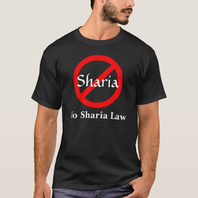 Ingen Sharia lag T Shirt (Framsida)